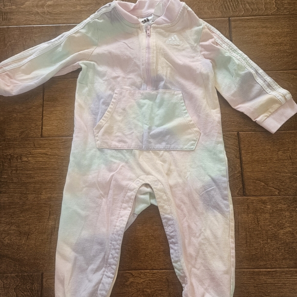 adidas Other - 💝💝5/$25💝💝Adidas Pastel Tie-Dye Baby Jumpsuit